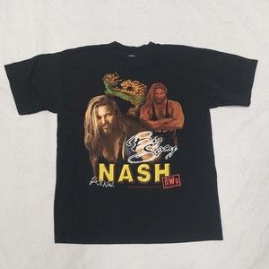 Vintage 1999 Kevin Nash Big Sexy NWO Black T-Shirt Youth Size XL, Adult Medium